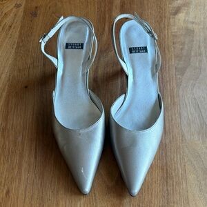Stuart Weitzman Women's Silver Metallic Heels